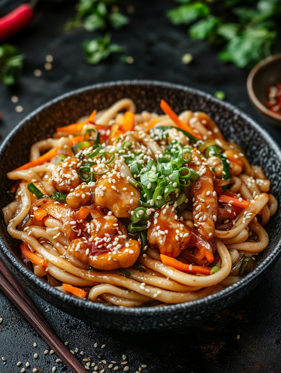 Chicken Udon Noodles